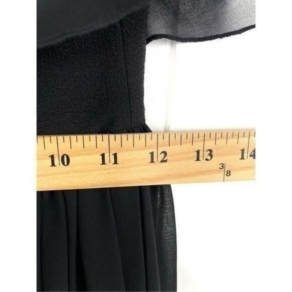 Dress the Population Bridal 'VIOLET' OFF THE SHOULDER CHIFFON GOWN DRESS XS - Picture 6 of 12